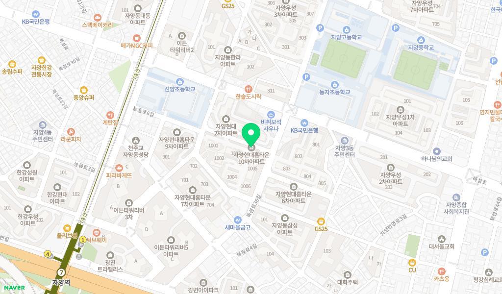 구립 물고기어린이집 위치 지도