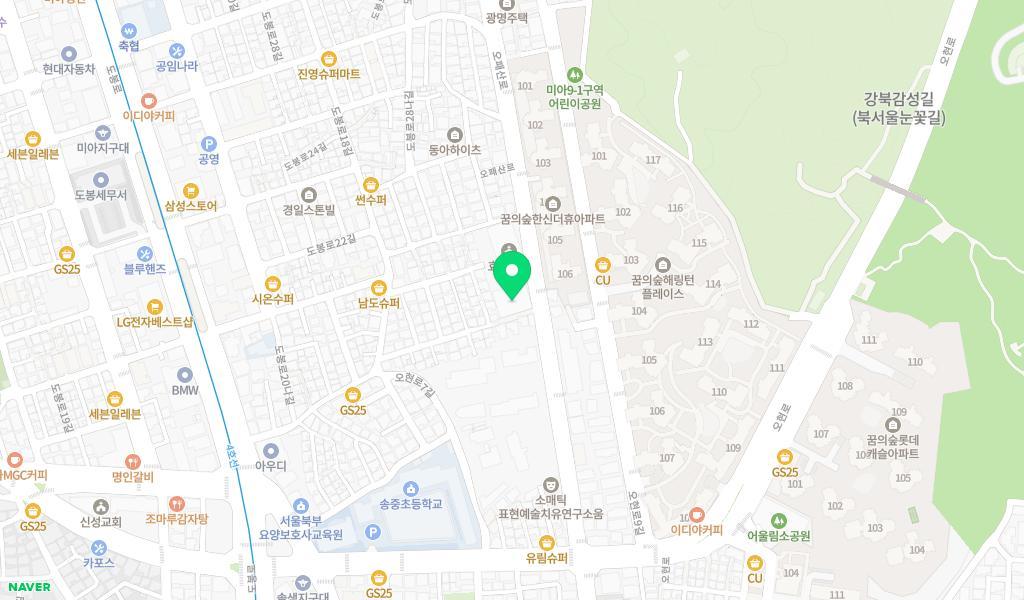 효성어린이집 위치 지도