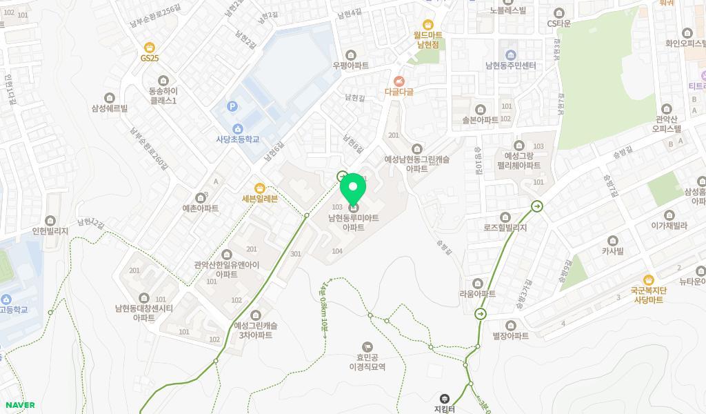 꿈꾸는새싹어린이집 위치 지도