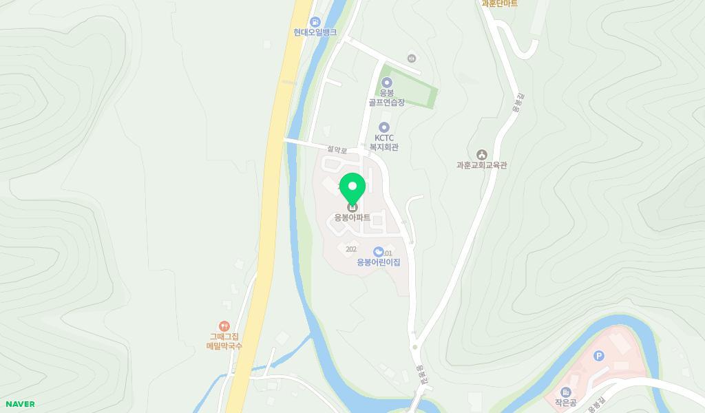 응봉어린이집 위치 지도