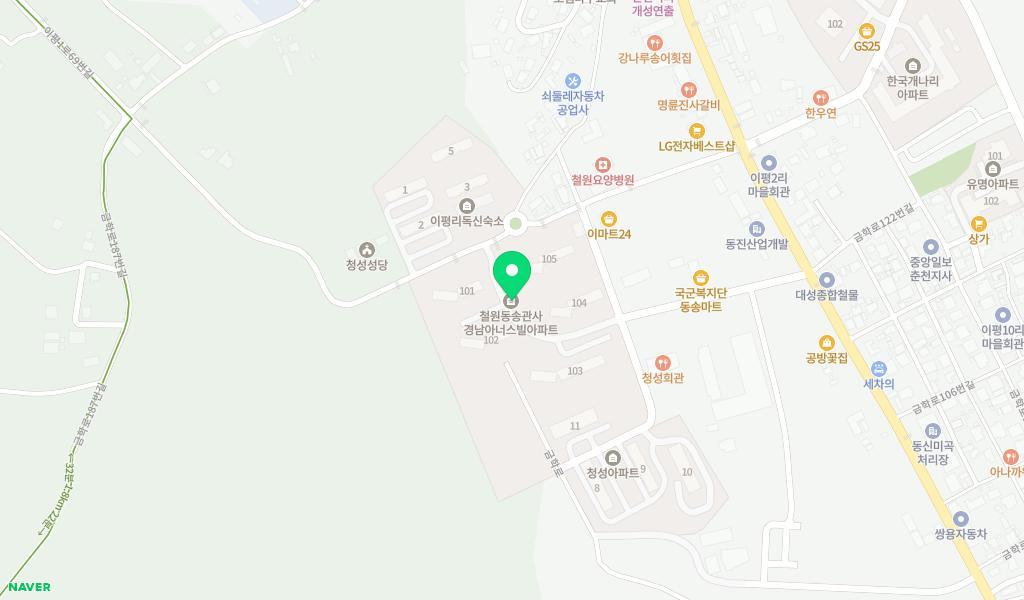 푸른별어린이집 위치 지도