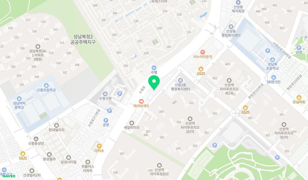 해맑은어린이집 위치 지도