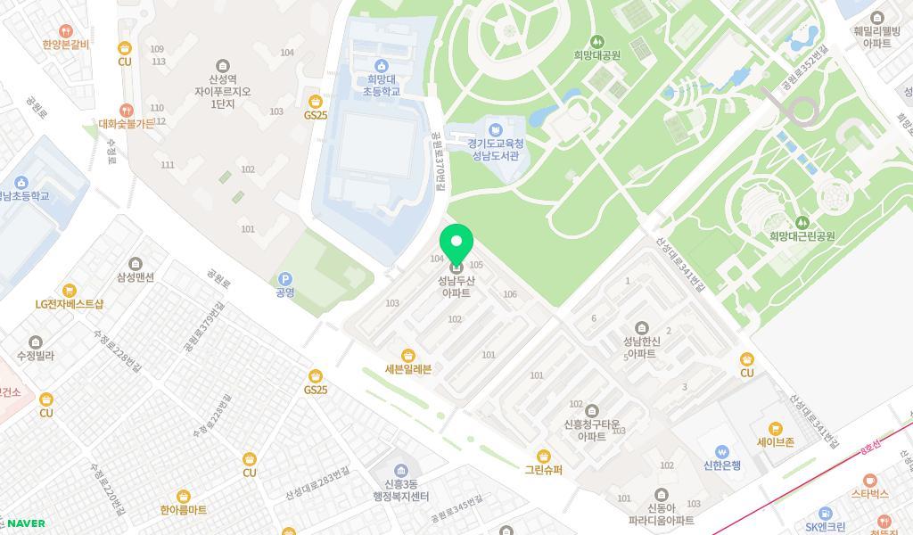 두산행복한어린이집 위치 지도