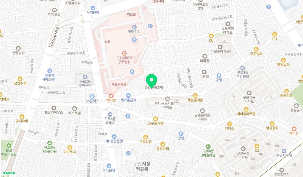 큰다우리발도르프어린이집 위치 지도