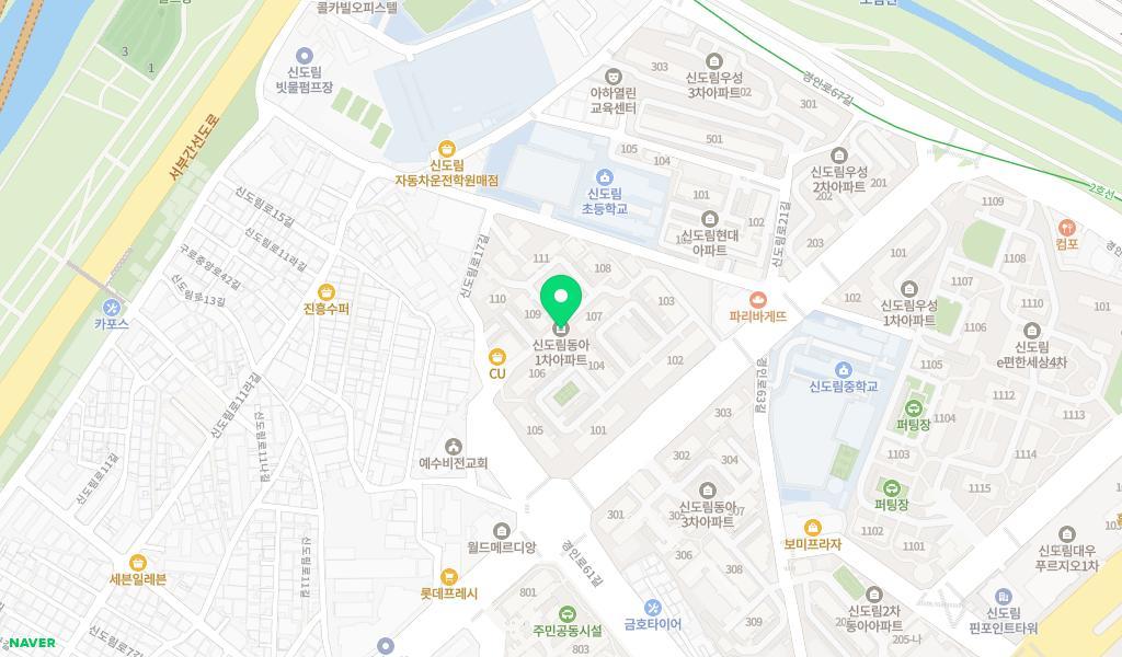 초코렛어린이집 위치 지도