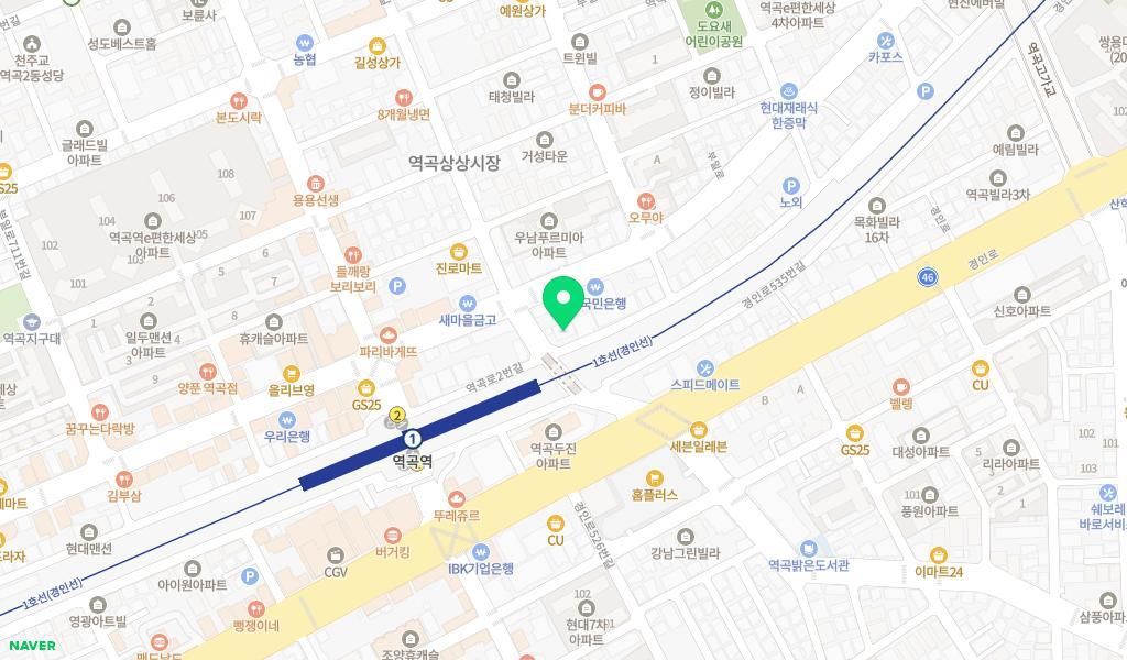 역곡1어린이집 위치 지도