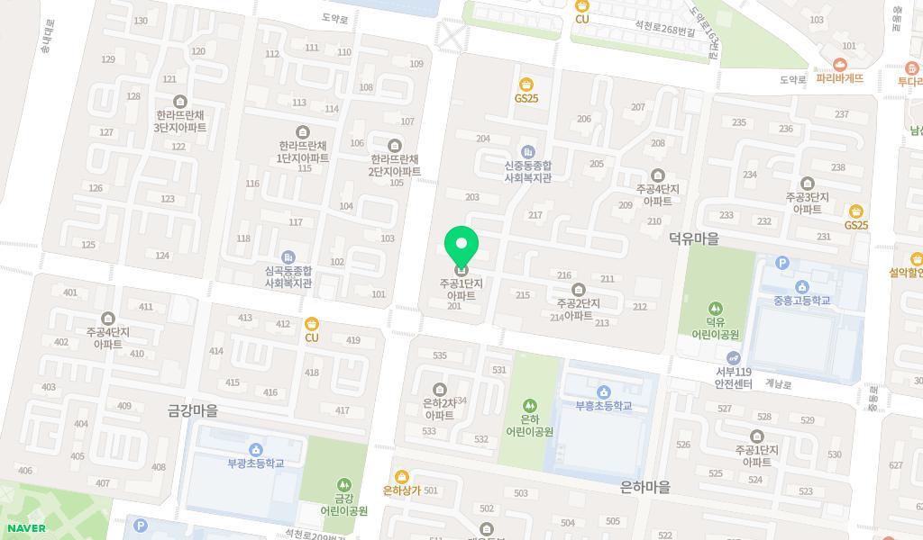 신중동어린이집 위치 지도