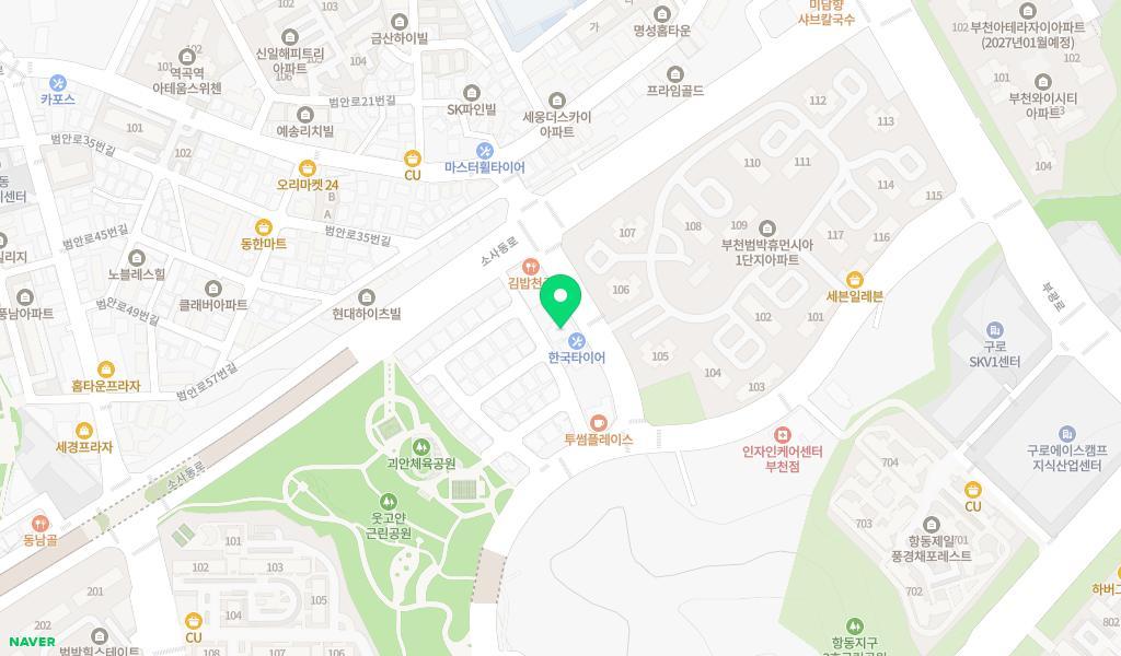 영원어린이집 위치 지도