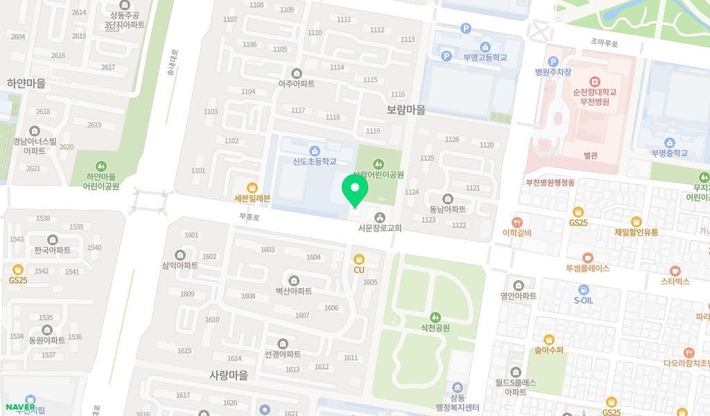 꿈이랑어린이집 위치 지도