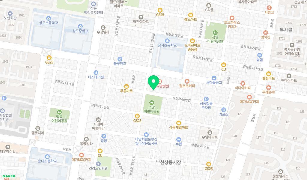 유베이스어린이집 위치 지도