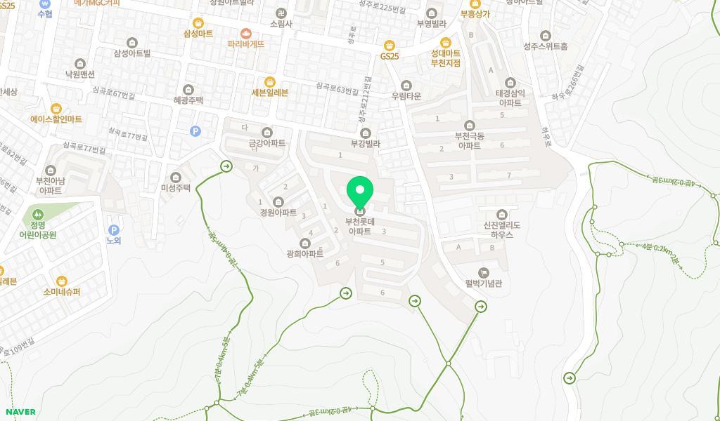 심곡본동어린이집 위치 지도
