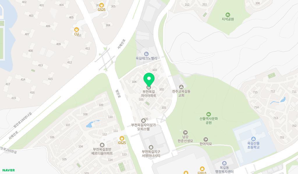 옥길자이어린이집 위치 지도