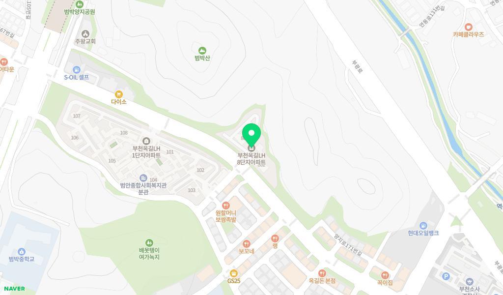 옥길행복어린이집 위치 지도