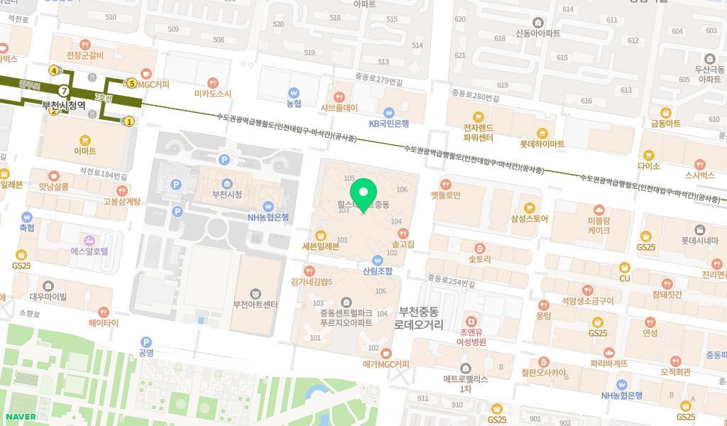 힐스테이트중동어린이집 위치 지도