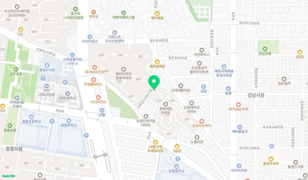 초록어린이집 위치 지도