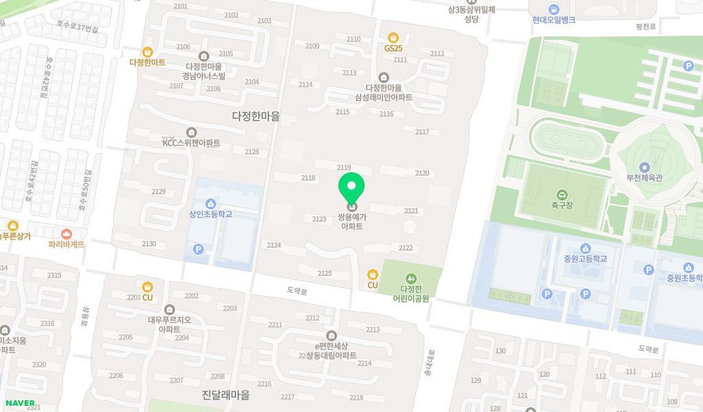 쌍용어린이집 위치 지도