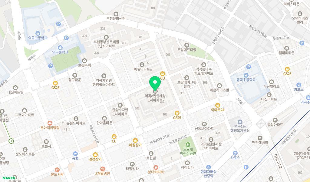 베베숲어린이집 위치 지도