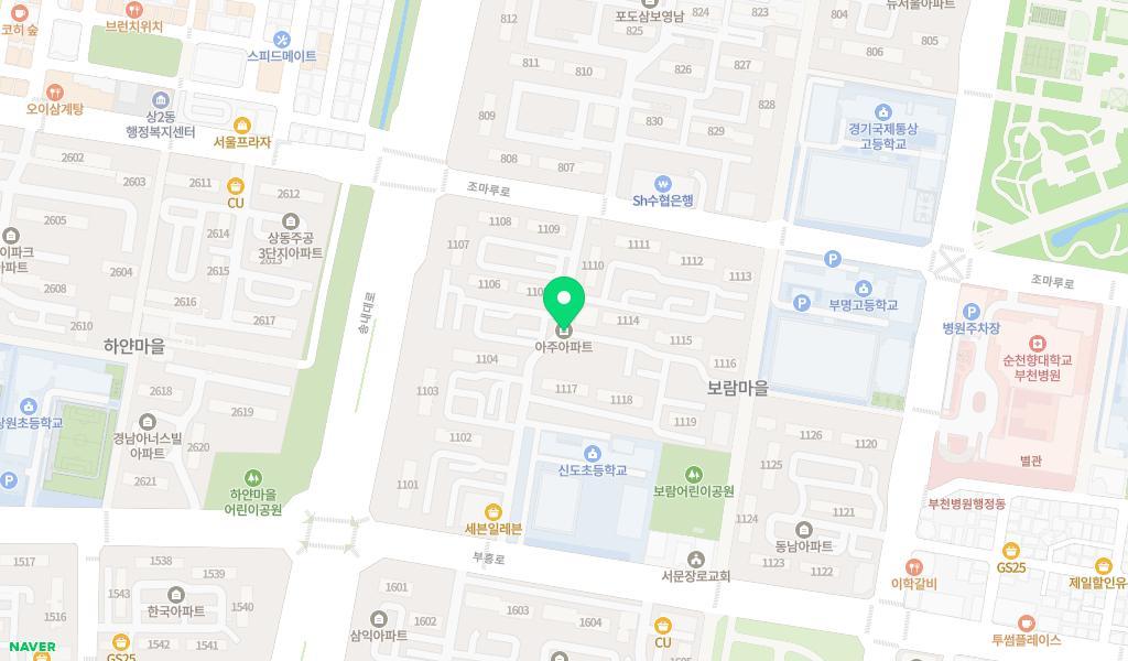 아기나무어린이집 위치 지도