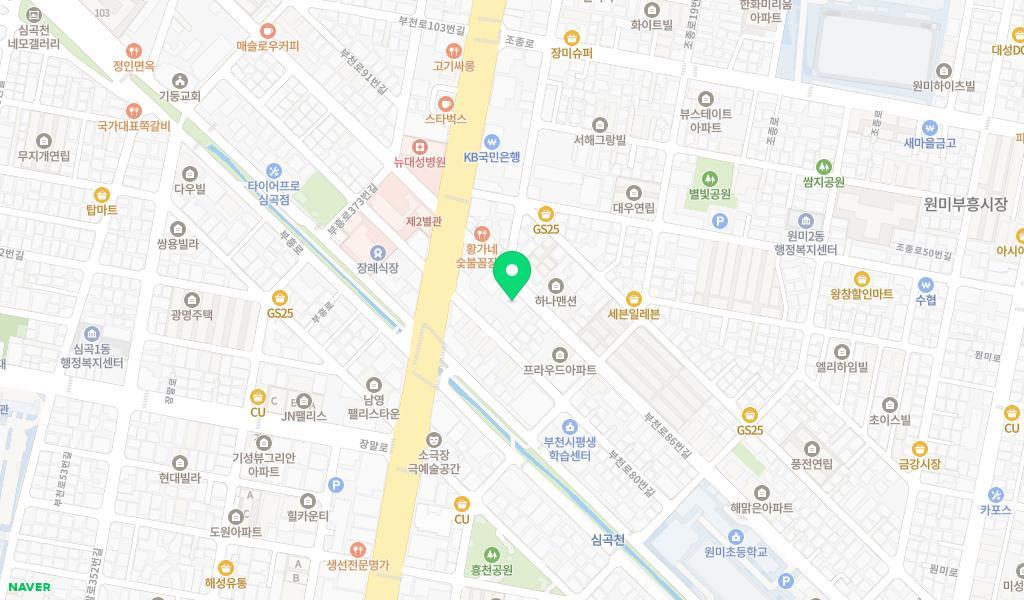 아이유키즈어린이집 위치 지도