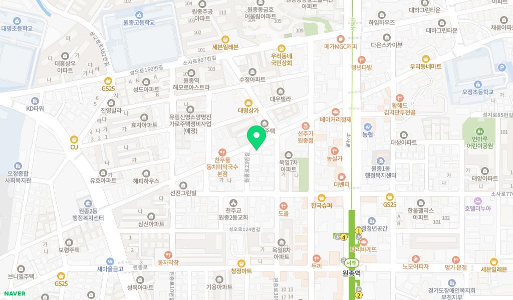 경희키즈스쿨어린이집 위치 지도