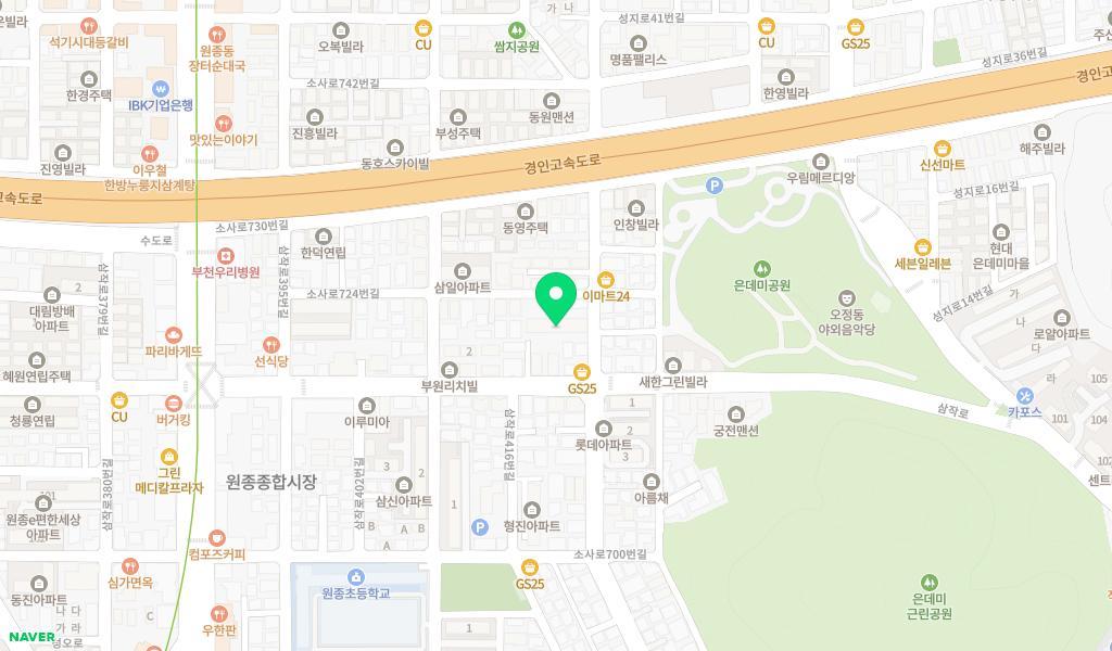 해바라기어린이집 위치 지도