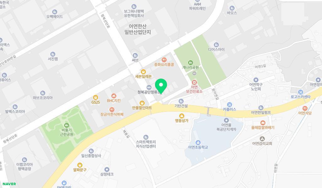 시립청북 어린이집 위치 지도