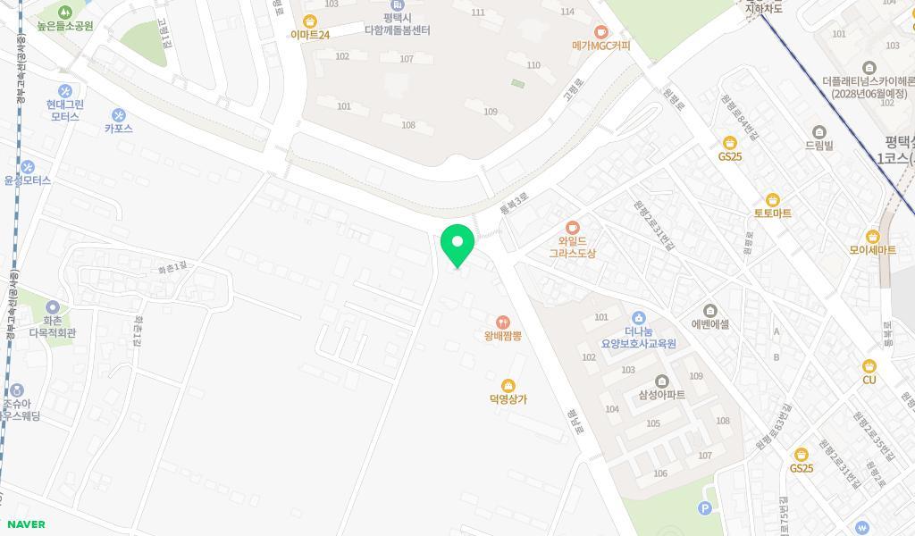 시립원평하나어린이집 위치 지도