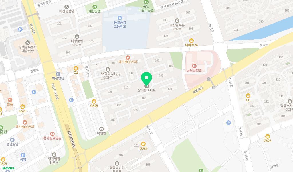 참이슬어린이집 위치 지도