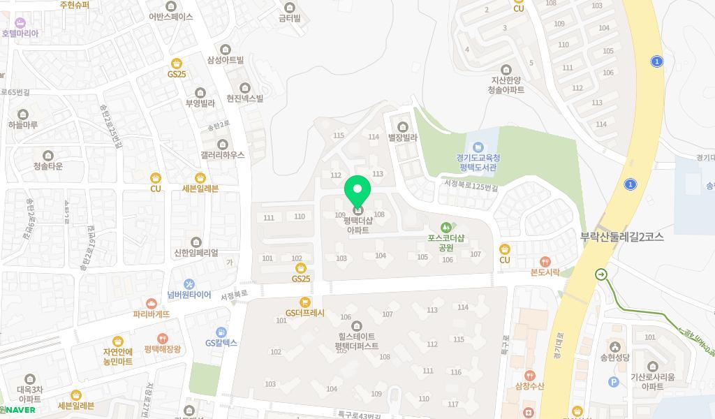 더샾 아이뜰 어린이집 위치 지도