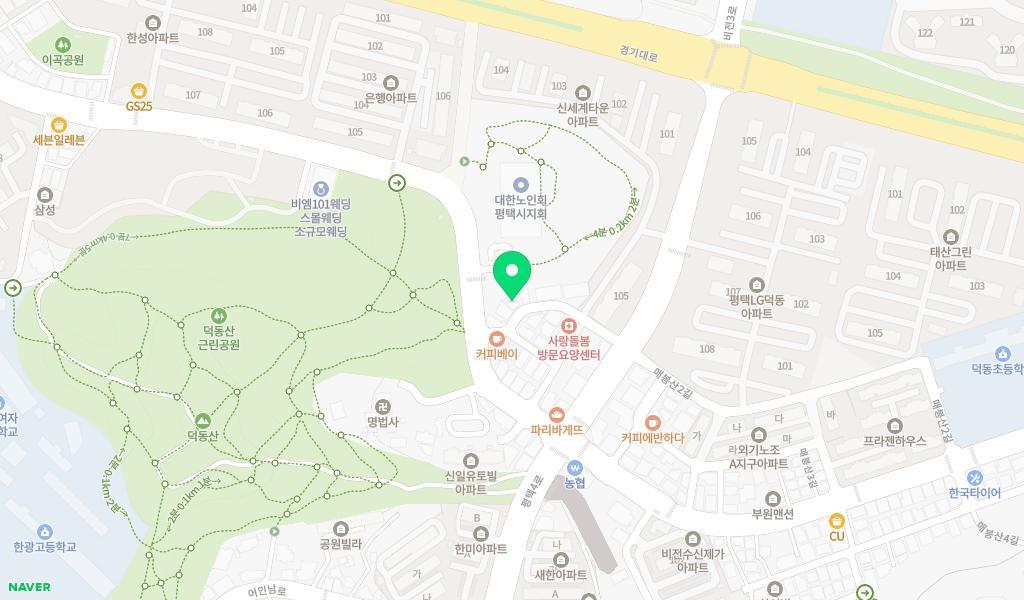 아가동산어린이집 위치 지도