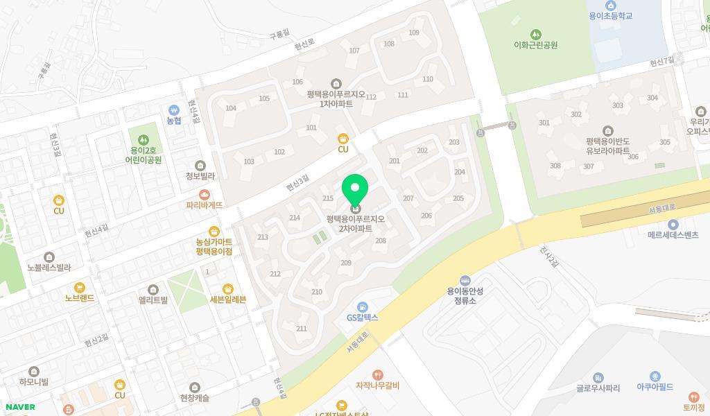 푸르지오어린이집 위치 지도