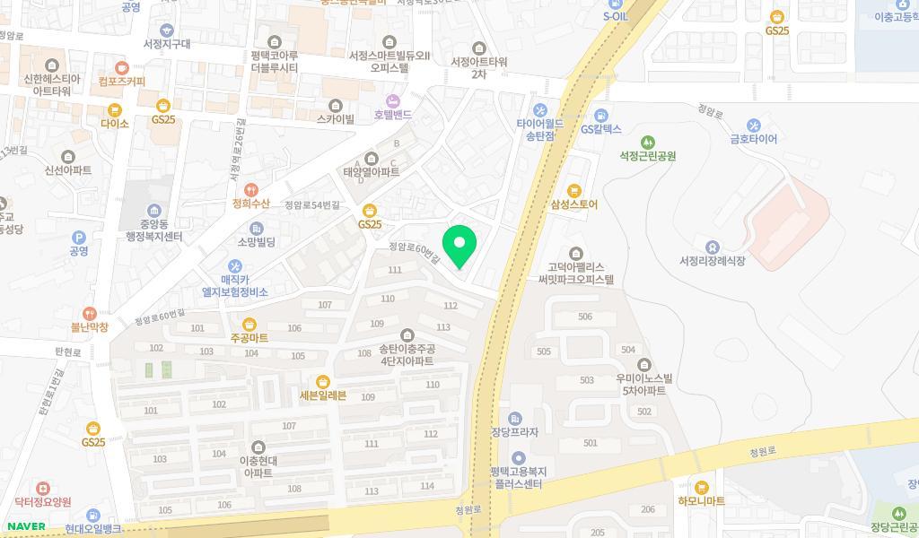 단비어린이집 위치 지도