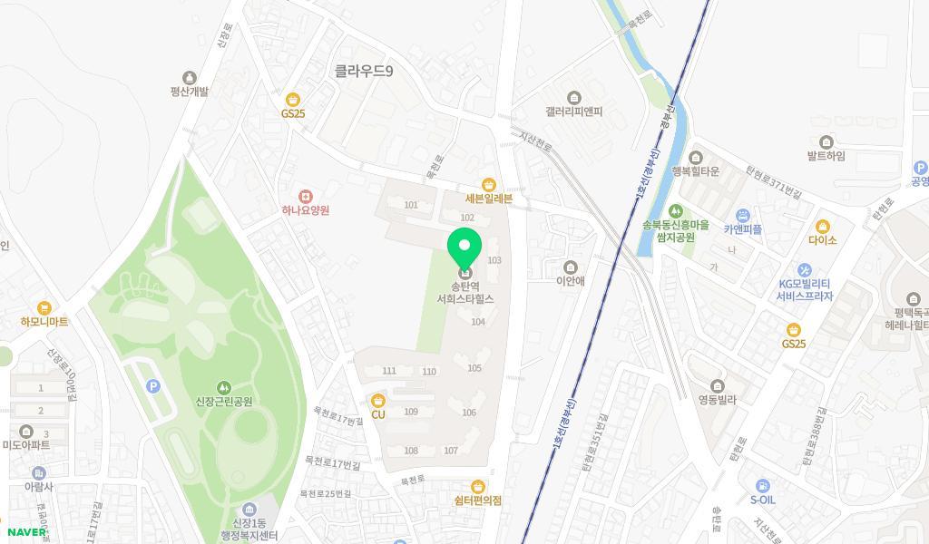시립송탄서희어린이집 위치 지도