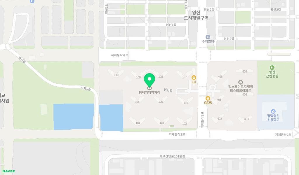 시립지제역자이어린이집 위치 지도