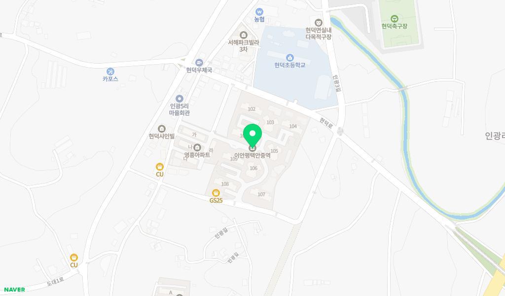 시립평택이안어린이집 위치 지도