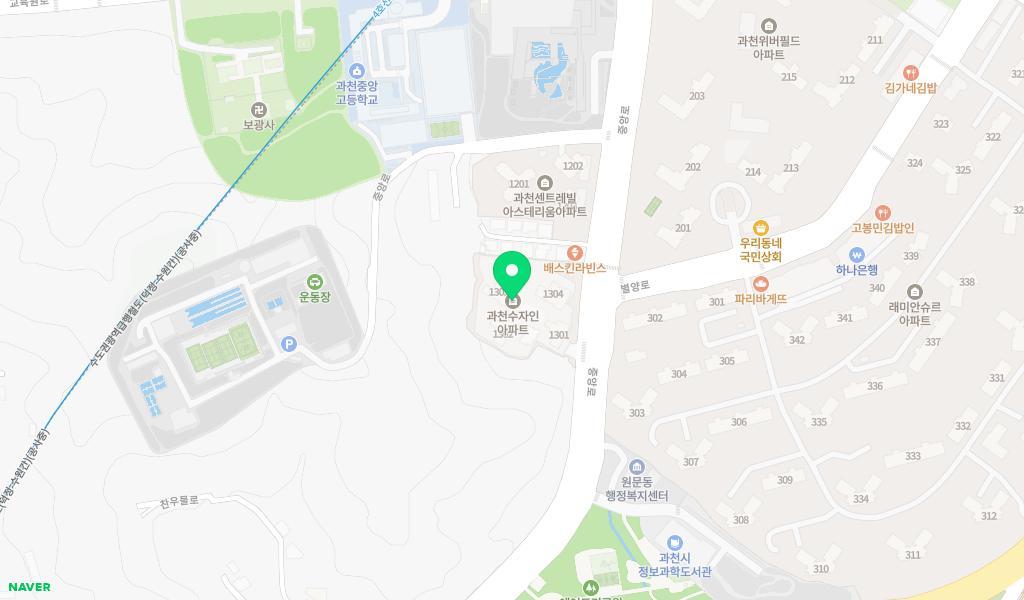 수자인에덴어린이집 위치 지도