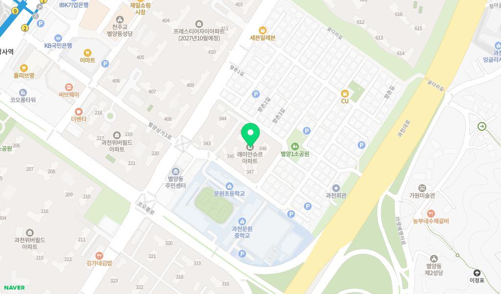 슈르 봄내어린이집 위치 지도