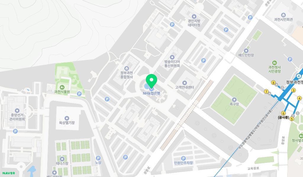 과천청사 청초롬 어린이집 위치 지도