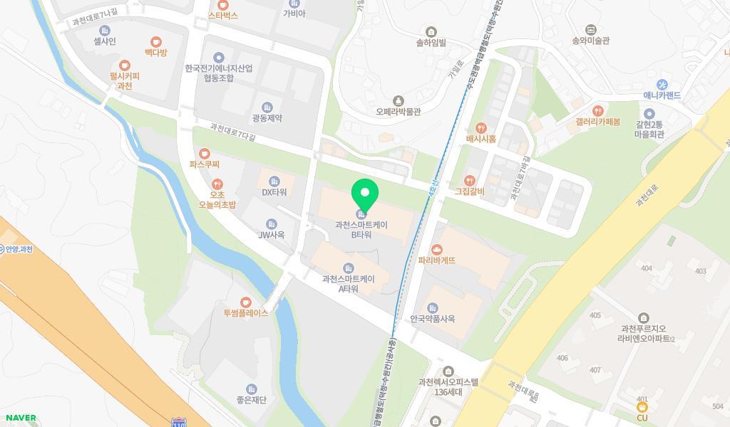 과천센텀스퀘어 닮 어린이집 위치 지도