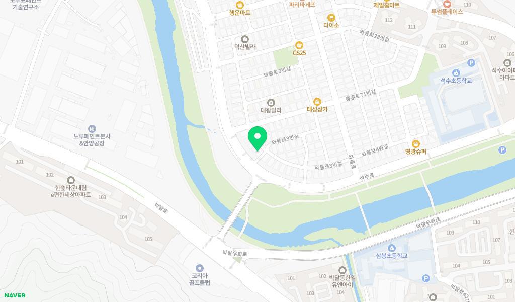 옥스포드숲어린이집 위치 지도
