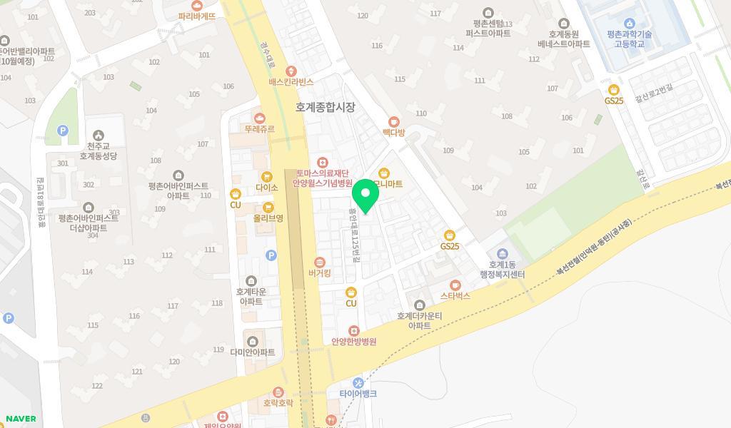 호계어린이집 위치 지도