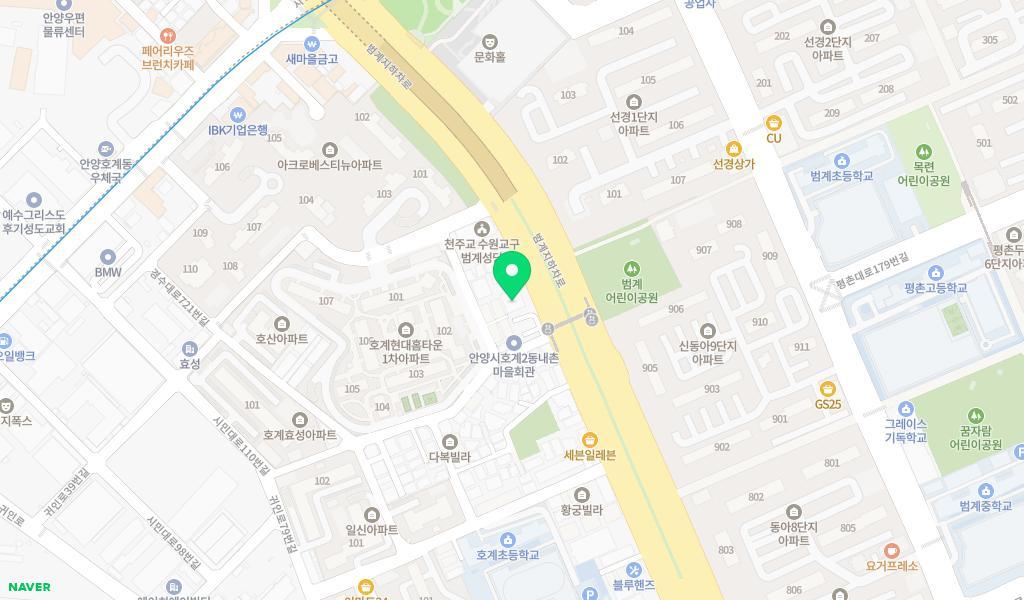 엄지어린이집 위치 지도