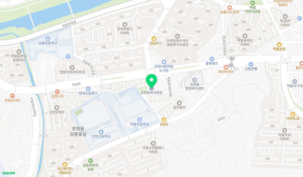 박달어린이집 위치 지도