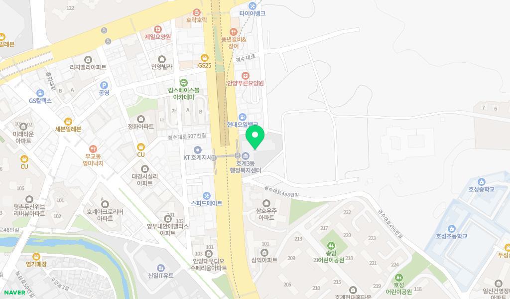 호계꿈어린이집 위치 지도