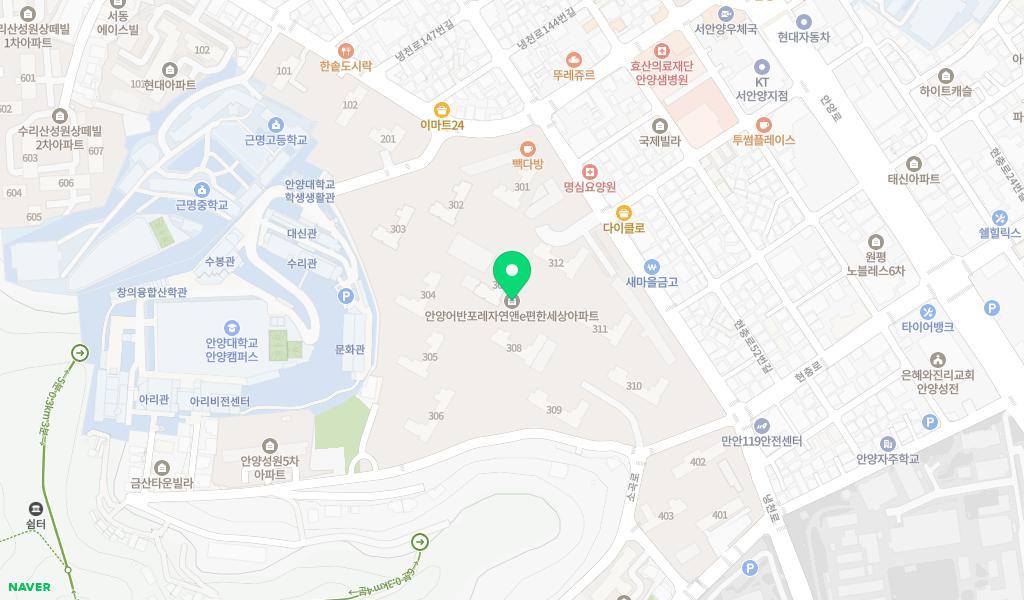 어반포레어린이집 위치 지도