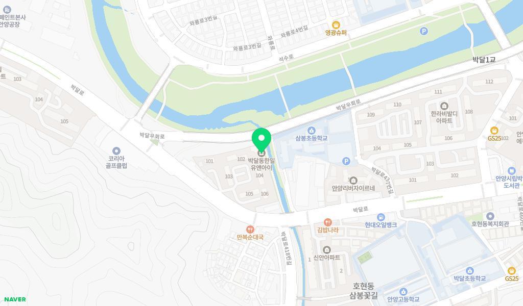 아가어린이집 위치 지도