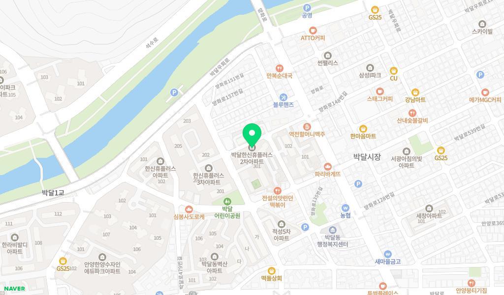 한사랑어린이집 위치 지도