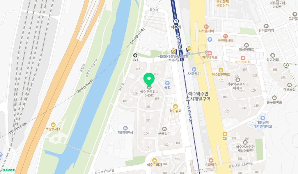 꿈꾸는두산어린이집 위치 지도