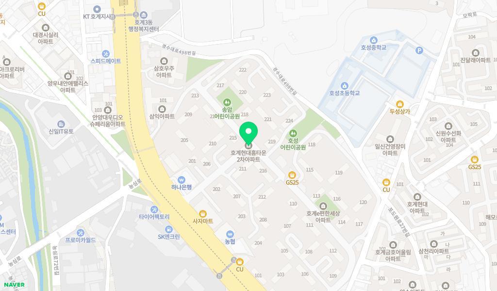꿈과사랑의하은어린이집 위치 지도