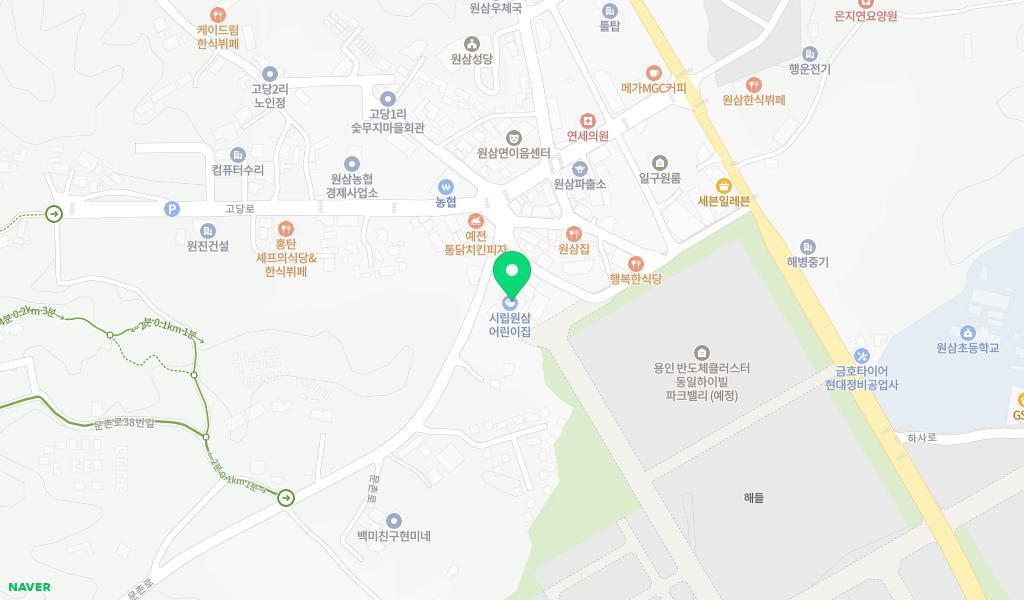 시립원삼어린이집 위치 지도